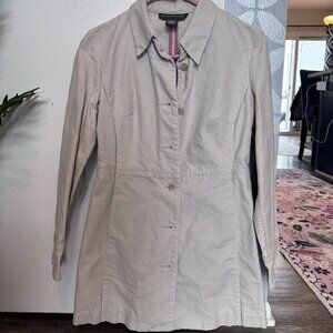 Banana Republic Women's Light Jacket Neutral With Pink Detail